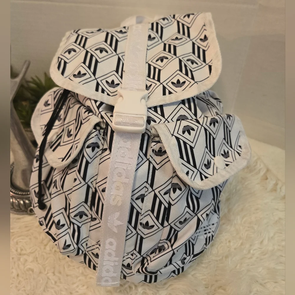 Adidas Monochrome Geometric Women's Backpack - Picture 13 of 13